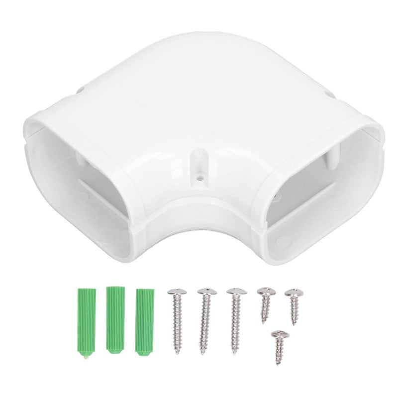 غطاء مجرى مكيف الهواء من PVC قابل للطلاء - غطاء أنبوب مكيف سبليت صغير سهل التركيب - غطاء خرطوم مكيف الهواء لأنظمة من 1 إلى 5 أحصنة - Image 1