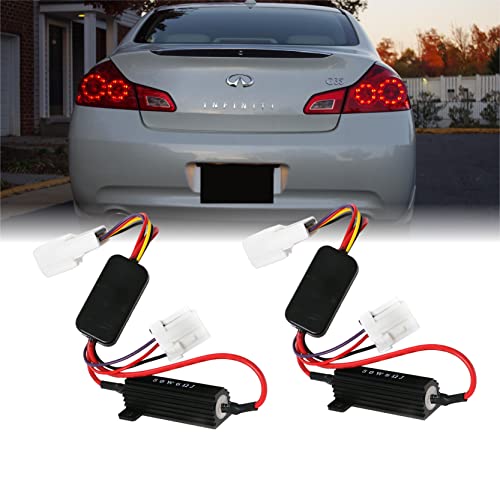 USR UNIQUE STYLE RACING USR 03-13 G35 G37 4DOOR Sedan Plug and Play Wire Module Set Activating LED Brake Lights as Turn Signals (Left + Right) Compatible with 2003-2013 Infiniti G35 G37 4-Door Sedan - Image 1