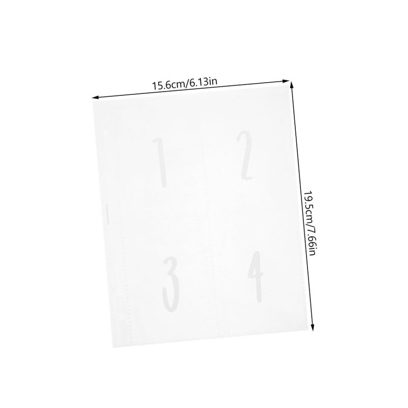 White Budget Binder Inserts 25 Sheets Envelopes Pockets Organizer Planner Folder Wallet Portable - Image 3