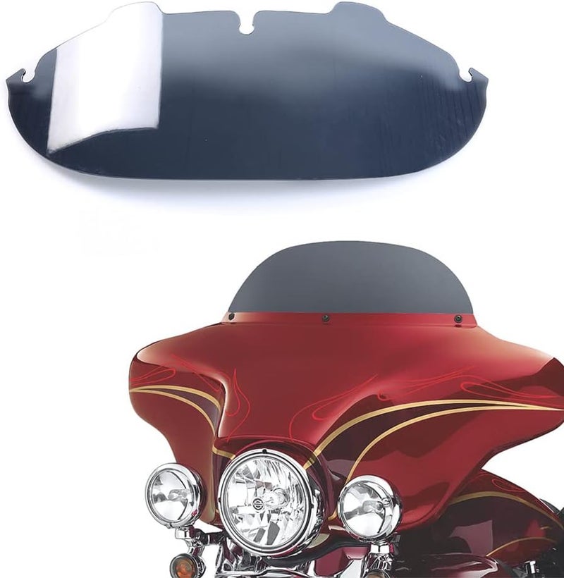 WYNMOTO Smoke 7" Windshield Windscreen for Harley Davidson Touring Models 1996-2013 - Image 1