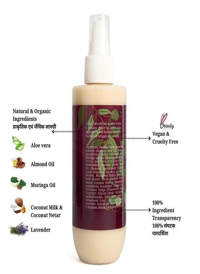 Rustic Art Organic Aloe Almond Baby Lotion | Enriched with Coconut Nectar & Coconut Milk | 0-9 Years | Gentle Daily Moisturizing | 200ml - Image 4