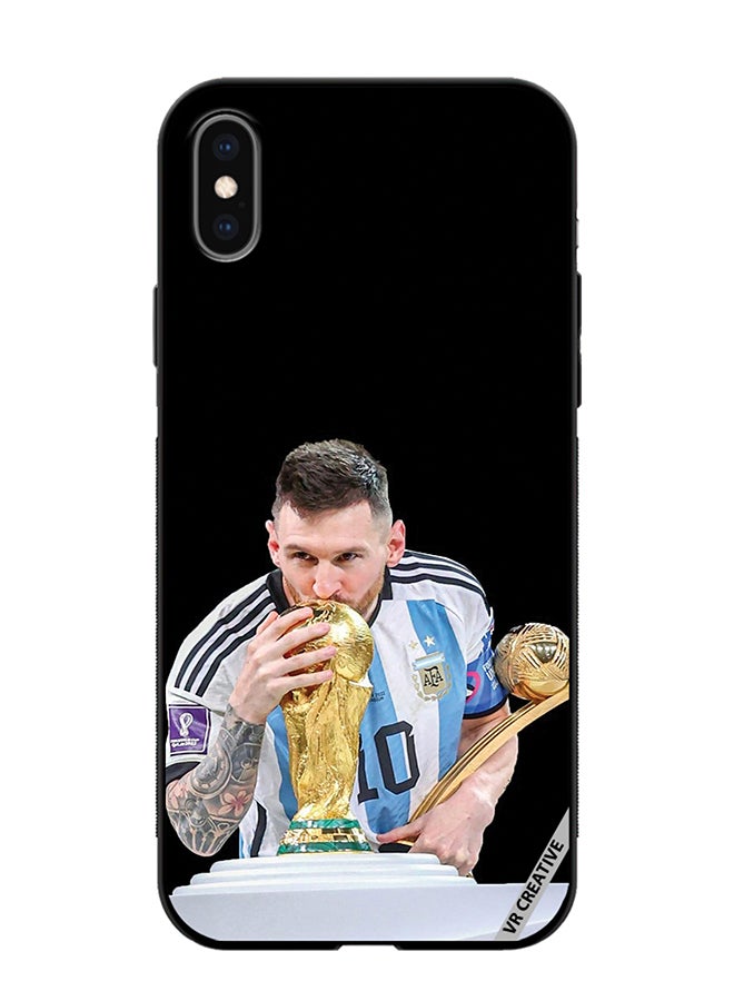 VR CREATIVE Protective Case Cover For Apple iPhone XS Max Messi Design Multicolour - Image 1