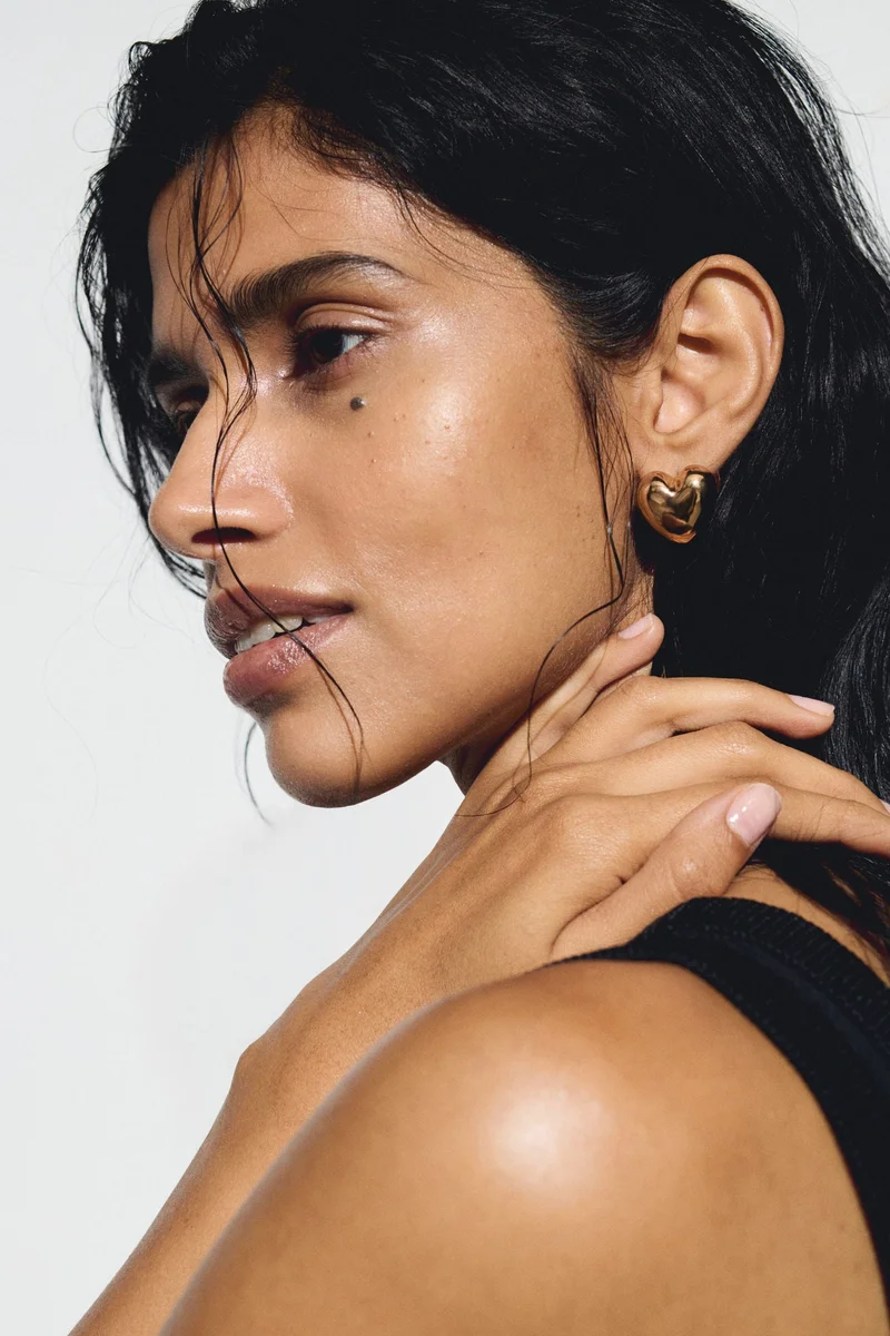 H&M Heart-shaped earrings