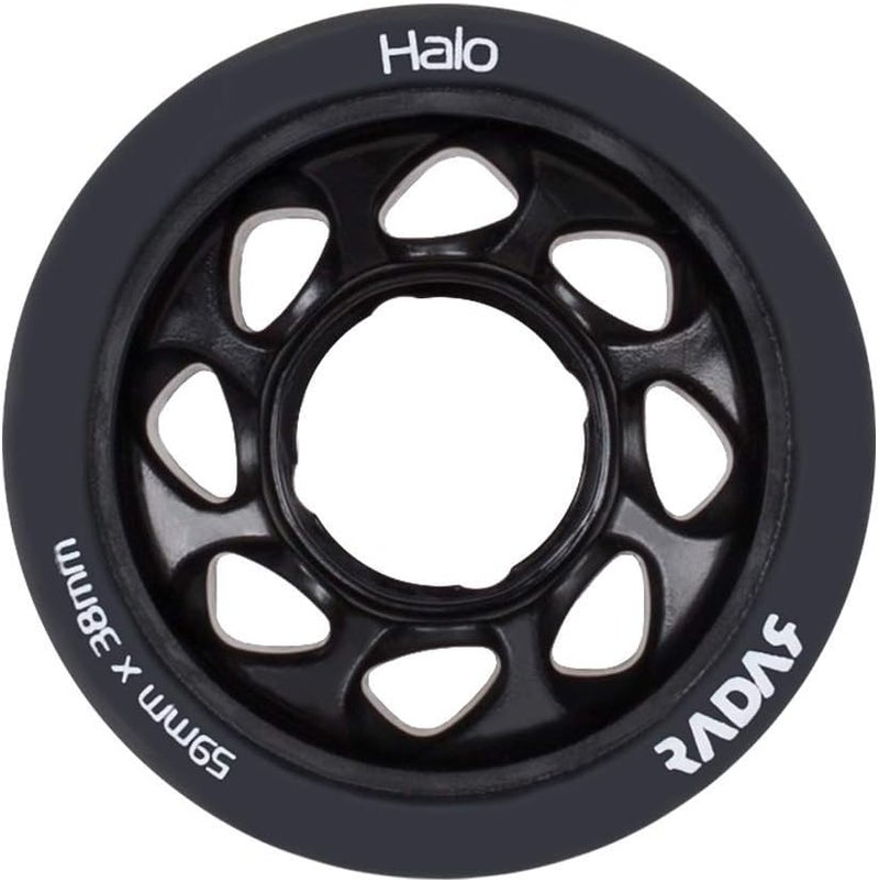 Riedell Radar Wheels Halo Roller Skate Wheels - 4 Pack of 38mm x 59mm - Image 2