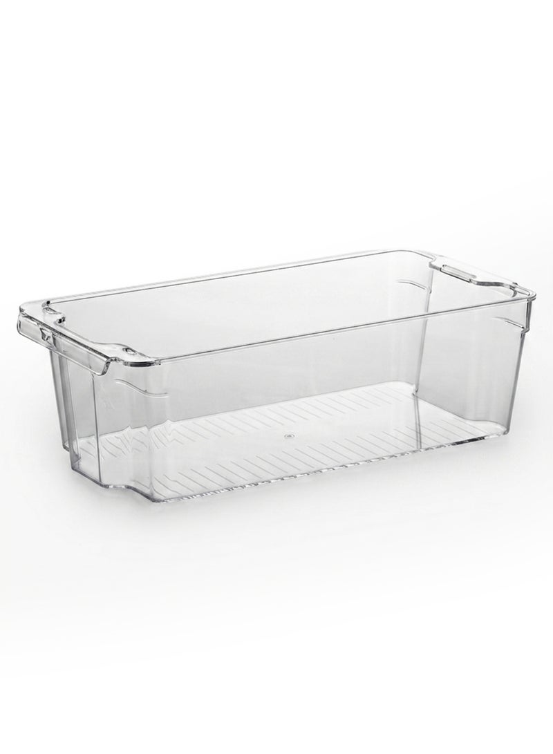 ORGANiZERS Fridge Organizer, Stackable Storage Container with Handles, BPA-free Clear Drawer Organizer for Kitchen and Refrigerator, Practical Organization for Kitchen 33.3x16x10cm - Image 1