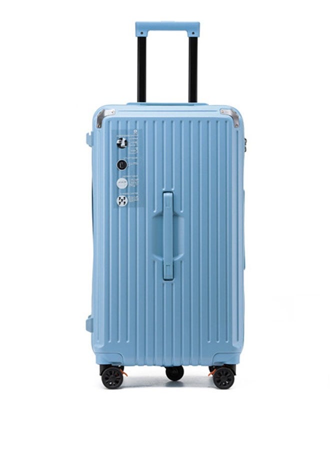 Premium Expandable Aluminum Frame ABS & PC Suitcase With USB charging port and C type and 5 wheel,32 Inch