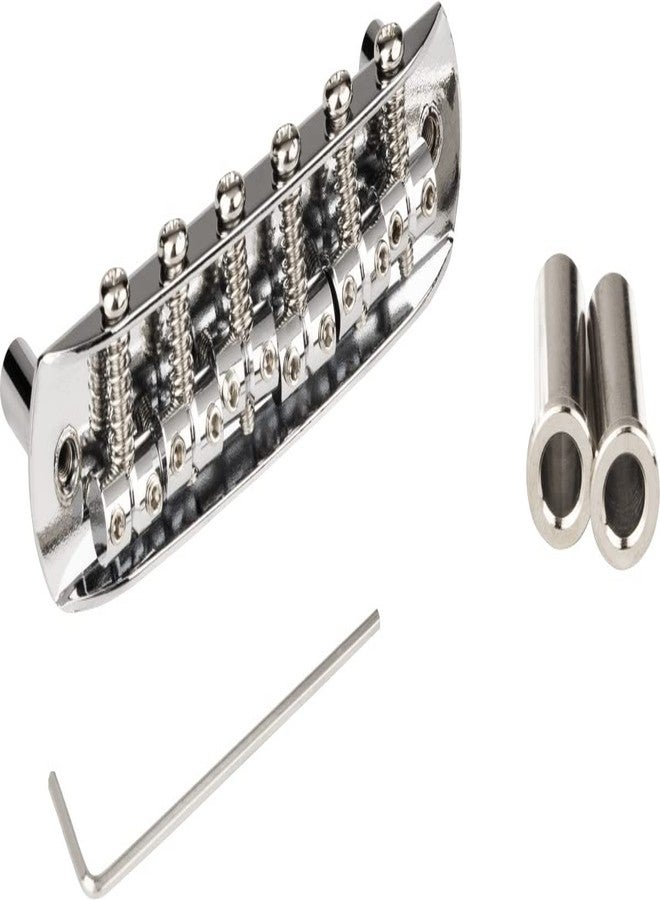 Fender Mustang Fully-Adjustable Guitar Bridge (Japan) Chrome - Image 1