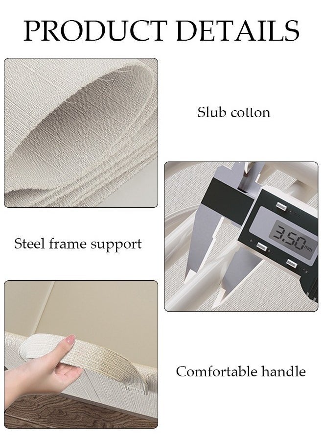 JOGAMS 2pcs Wardrobe Clothes Organizer Foldable Closet Storage Organizer for Clothes Jeans Washable Closet Storage Boxes with Carrying Handles Cube Storage Bin for Home Bedroom Office  - Image 3