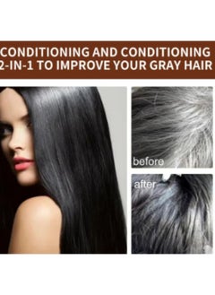 Jaysuing Jaysuing 1Pc Shampoo Soap Natural Darkening Grey Hair Recoloring Damage Hair Care  - Image 2