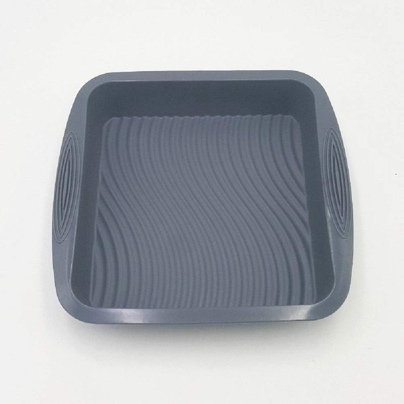 KPS Square Silicone Cake MouldBaking Mold TrayNonStick Cake PanSilicone BasketBaking Tool AccessoriesPack of 1 - Image 1
