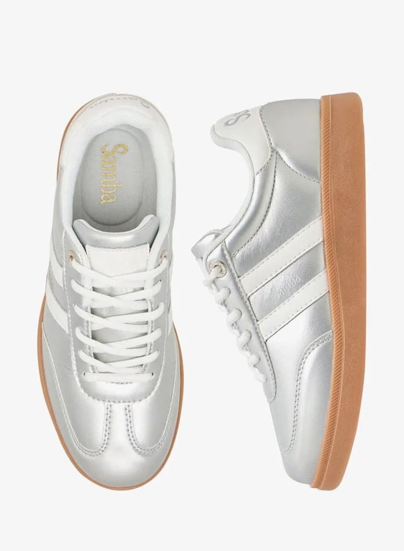 سامبا سنيكرز نسائي بكاحل مزين بأربطة