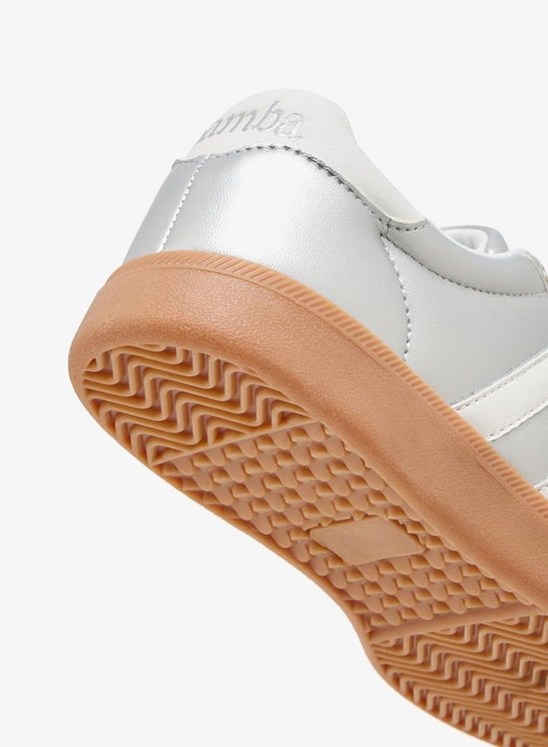 SAMBA Women's Panelled Ankle Sneakers with Lace-Up Closure - Image 5