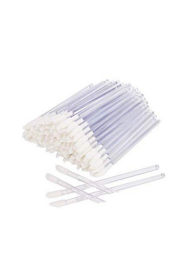 WOIWO 50 Pcs Disposable Tipped Lip Gloss Wands Applicator Lip Brushes Make Up Beauty Toolclear  - Image 1
