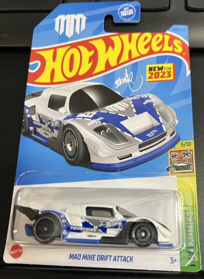 Hot Wheels Mad Mike Drift Attack 209/250 HW Exotics 5/10 New for 2023 - Image 1
