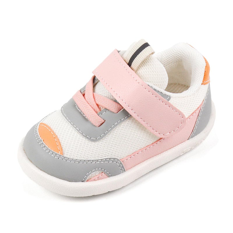 OAISNIT Baby Boy Girl Shoes Infant Non Slip Sneakers Breathable Lightweight Toddler First Walking Shoes 6 12 18 24 Months1824 Months BPinkk