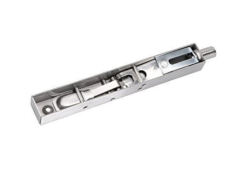 TOGU 6" Solid Stainless Steel Lever Action Flush Bolt,Concealed Security Door Lock For Composite Doors,French Doors,Wood Doors,Double Doors,Dummy Doors,Brush Stainless Steel Finish - Image 4