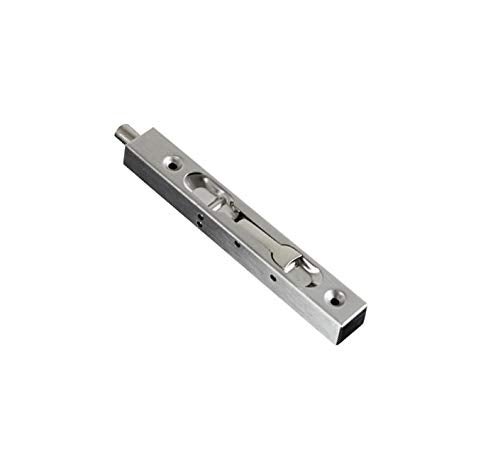 TOGU 6" Solid Stainless Steel Lever Action Flush Bolt,Concealed Security Door Lock For Composite Doors,French Doors,Wood Doors,Double Doors,Dummy Doors,Brush Stainless Steel Finish - Image 1