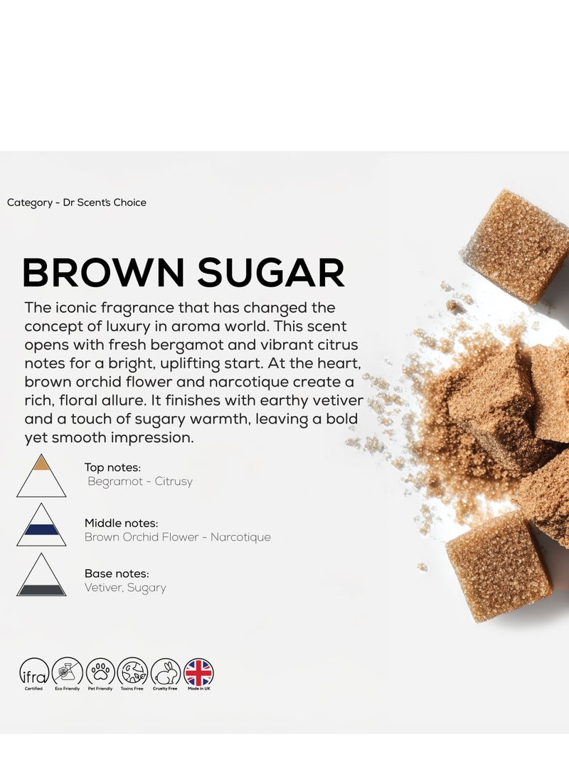 Dr Scent Breeze of Joy Diffuser Aroma Brown Sugar, With Distinctive notes Brown Orchid Flower | Strong Essence vetiver | Ending with Sweet Sugar Notes (170ml) - Image 2