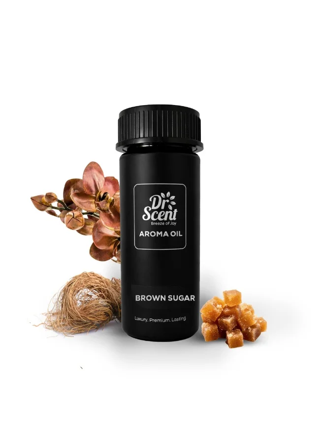 Dr Scent Dr Scent Breeze of Joy Diffuser Aroma Brown Sugar, With Distinctive notes Brown Orchid Flower | Strong Essence vetiver | Ending with Sweet Sugar Notes (170ml)