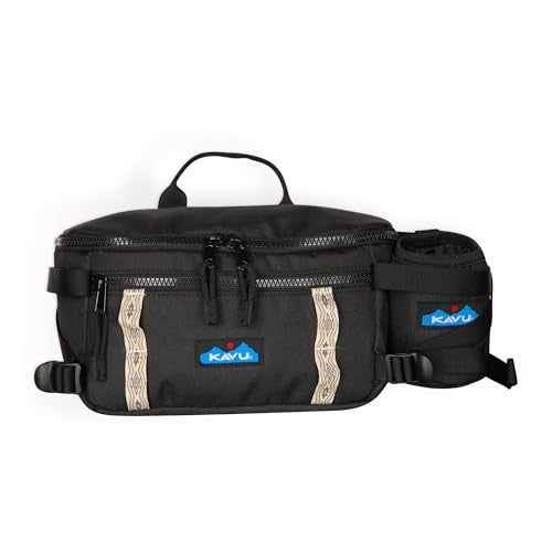 KAVU Washtucna Belt Bag Fanny Pack With Detachable Beverage Cooler Raven - Image 1