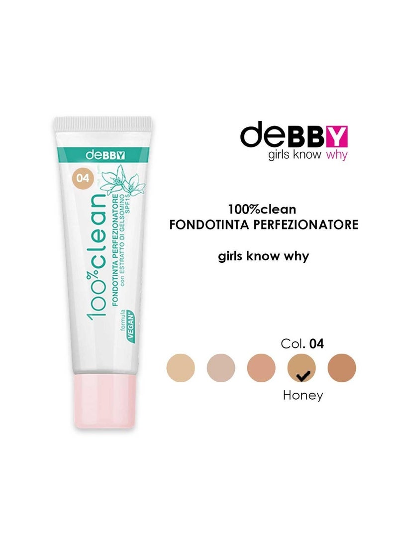 DEBBY 100% CLEAN FONDOTINTA PERFEZIONATORE 04 HONEY