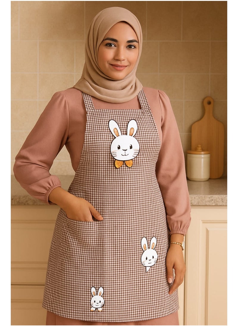 ماركة غير محددة - مريلة مطبخ عملية ومريحة قابلة للتعديل مع جيوب وتصميم لطيف - مريول مطبخ مقاس 60 سم × 70.0 سم - Image 1