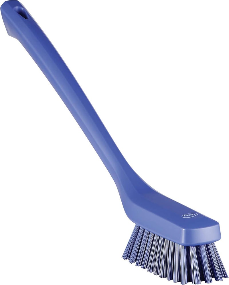 Vikan فرشاة تنظيف ضيقة Vikan 41858 بمقبض طويل 1654 باللون الأرجواني الداكن - Image 1