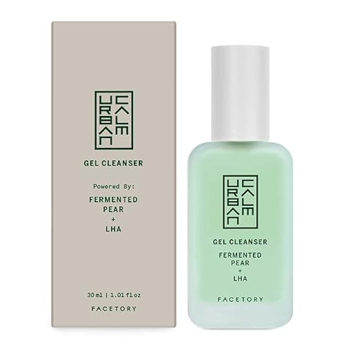 FACETORY Urban Calm Hydrating Face Wash for Women, Gentle Gel Facial Cleanser with Fermented Pear & LHA, Sensitive Skin Face Wash & Daily Makeup Remover for Oily, Dry & Combination Skin - 1 Fl Oz - Image 2
