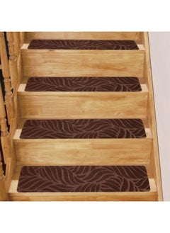 GGEROU 10-Pack Carpet Stair Treads 8"x 30",Self-Adhesive Carpet Stair Runner with Non Skid Rubber Stair Treads Non-Slip Step Mats,Brown  - Image 5