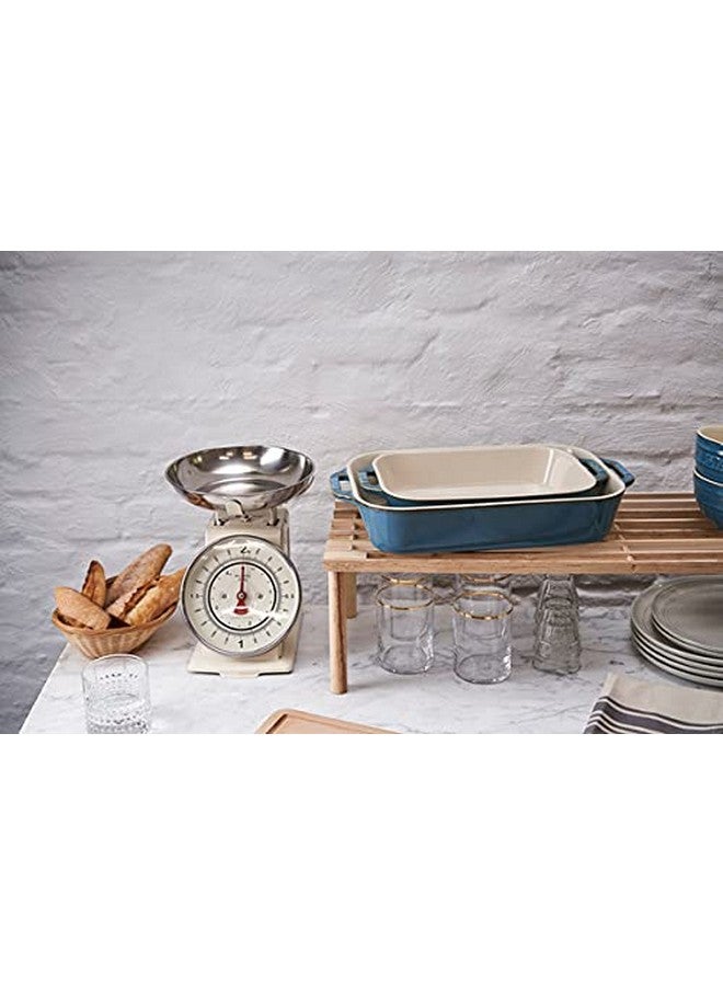 Staub Ceramic Rectangular Baking Dish Set, Casserole Dish, 2-Piece, Rustic Turquoise - Image 1