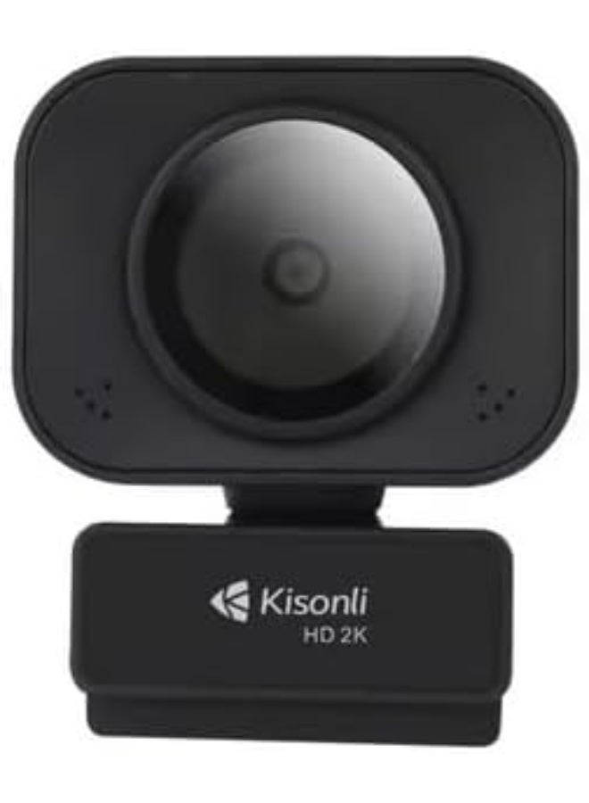 Kisonli D4 2K Webcam USB Interface HD Computer Camera for Laptop/PC - Image 1