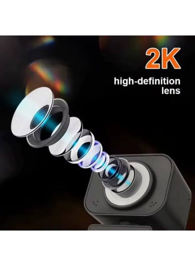 Kisonli D4 2K Webcam USB Interface HD Computer Camera for Laptop/PC - Image 3