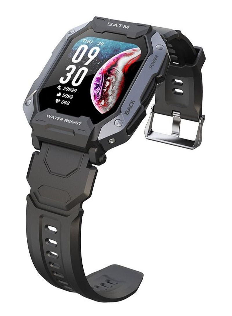 NIBEMINENT 1.71 Inch Smartwatch Green with HD Rectangle Screen - Image 2