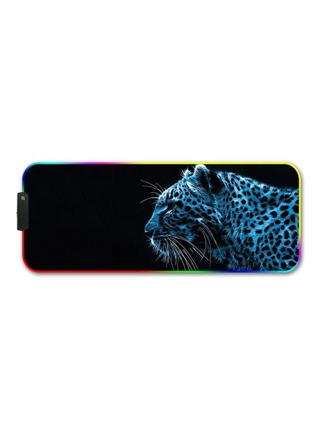 نيبمينينت Ice Leopard Pattern RGB Luminous Non-Slip Mousepad Multicolour - Image 1