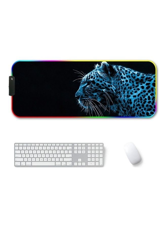 نيبمينينت Ice Leopard Pattern RGB Luminous Non-Slip Mousepad Multicolour - Image 2