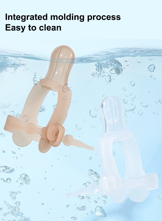 قطعتان من واقي الإبهام القابل للتعديل لمنع مص الإبهام، مجموعة علاج مص الإبهام من السيليكون للأطفال من عمر 3 إلى 36 شهرًا - Image 3