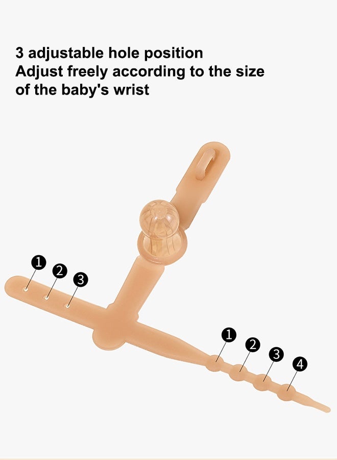 قطعتان من واقي الإبهام القابل للتعديل لمنع مص الإبهام، مجموعة علاج مص الإبهام من السيليكون للأطفال من عمر 3 إلى 36 شهرًا - Image 4