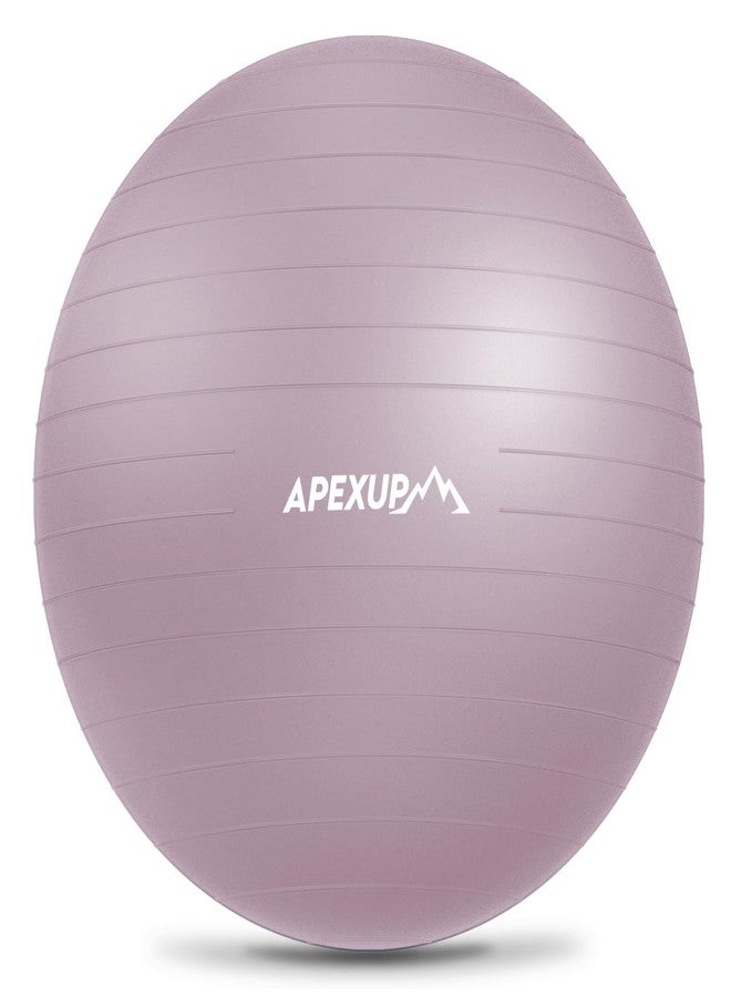 APEXUP Yoga Ball Exercise Ball, Anti Slip Stability Ball Chair, Heavy Duty Large Gym Ball for Fitness, Balance, Core Workout and Physical Therapy - Image 1