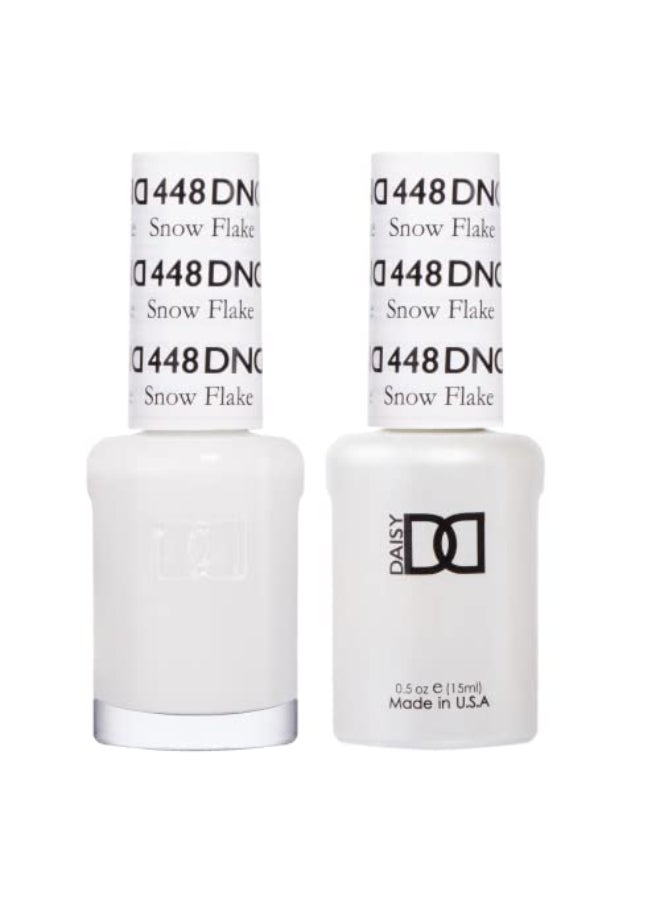 DAISY DND DND Gel Polish Set White Collection UVLED Gel Polish and Air Dry Nail Lacquer Matching ChipFree Polish Duo 448 Snow Flake 05 Fl Oz - Image 1