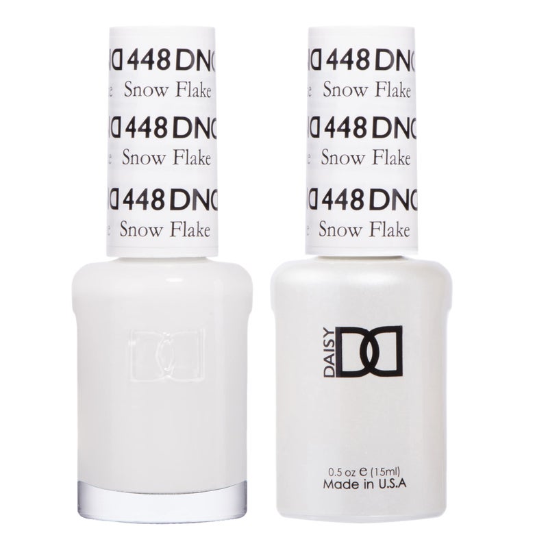 DAISY DND DND Gel Polish Set White Collection UVLED Gel Polish and Air Dry Nail Lacquer Matching ChipFree Polish Duo 448 Snow Flake 05 Fl Oz - Image 3