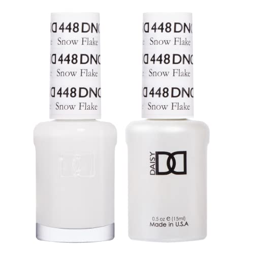 DAISY DND DND Gel Polish Set White Collection UVLED Gel Polish and Air Dry Nail Lacquer Matching ChipFree Polish Duo 448 Snow Flake 05 Fl Oz - Image 1