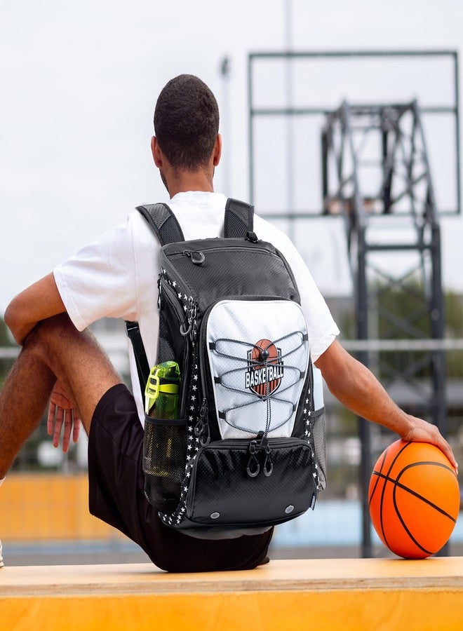 VIGEGARI Basketball Bag Backpack with Ball Compartment & Shoe Pocket - Gym Bag for Basketball, Soccer, Football, Volleyball - Large Capacity Athletic Backpack for Youth & Adults - Image 2