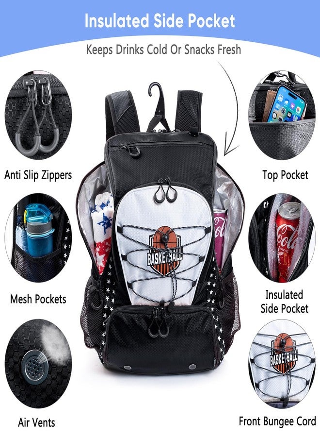 VIGEGARI Basketball Bag Backpack with Ball Compartment & Shoe Pocket - Gym Bag for Basketball, Soccer, Football, Volleyball - Large Capacity Athletic Backpack for Youth & Adults - Image 4