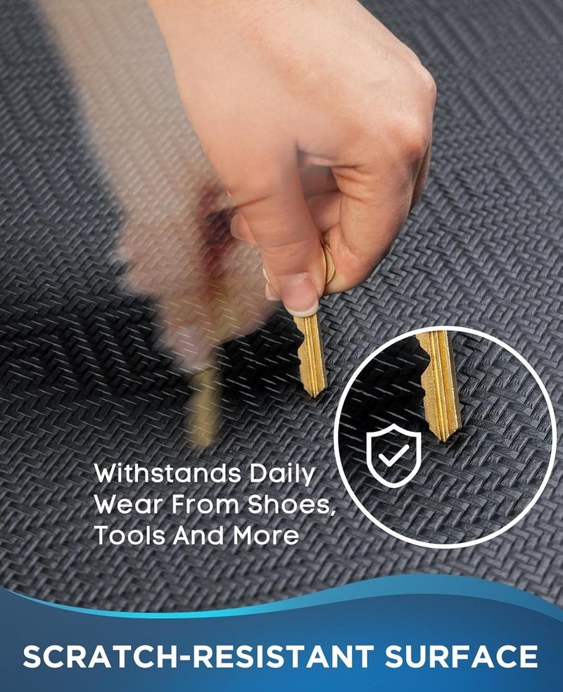Ophanie Kitchen Mats for Floor,3/4 inch Thick,20x32 Anti Fatigue Cushioned Mat,Kitchen Rugs,Waterproof,Comfort Ergonomic Standing Mat for Office,Home,Sink with 99+ Pairs of Anti-Slip Bottom Ridges - Image 5