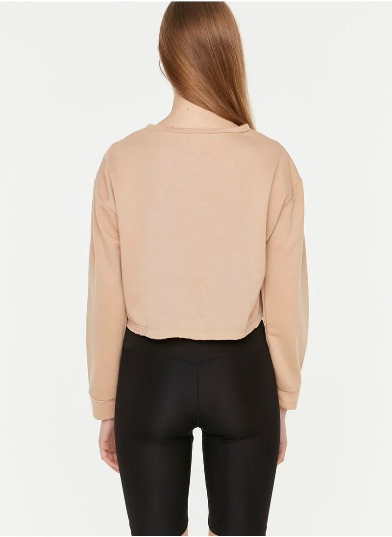 trendyol Crew Neck Knitted Sweatshirt