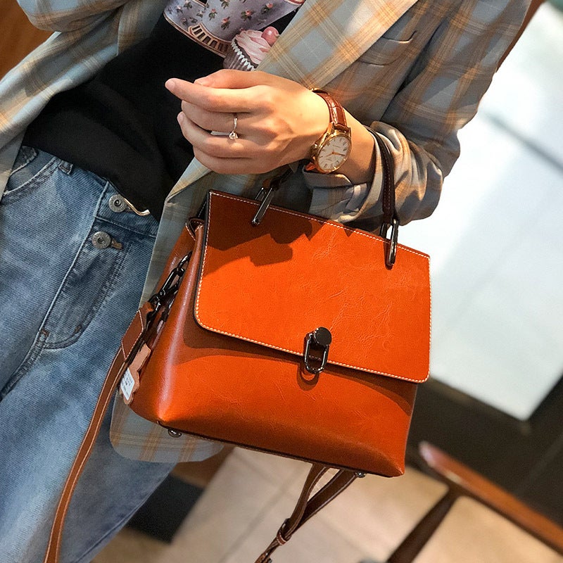 Cowhide Bag Women'S Shellbag Shoulder Handbag Women'S Genuine Leather Women'S Bag Crossbody Bag Women'S - Image 2