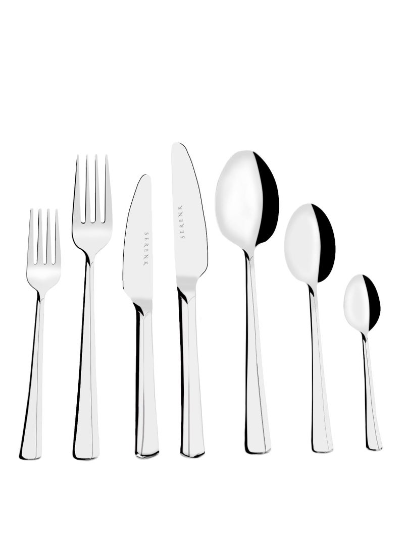 Serenk Paris 42-Piece 18/10 Stainless Steel Cutlery Set - Polished Finish, Durable Forks, Spoons and Knives - pzsku/Z262DF6DBC8FABD764544Z/45/_/1734433166/0b534795-1102-4867-a579-238be88963fc