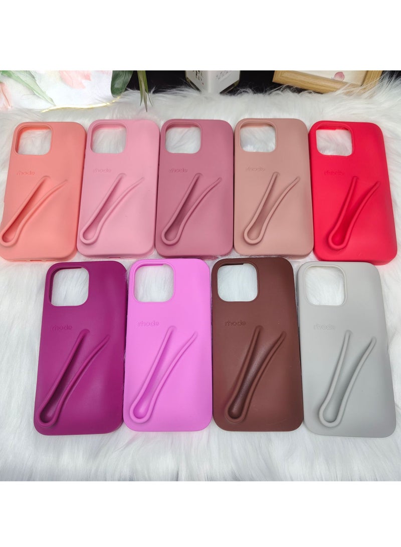 rhode Silicone Lip Holder for Cell Phone  Lip Gloss Adhesive Sleeve for Phone Lip Holder Stick-on Phone Case, Back Stick On Holder for iPhone Phones（GUAVA SPRITZ） - Image 4