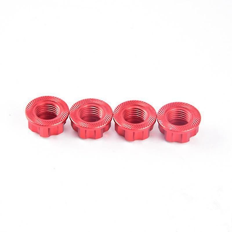 4 قطع من لوزات أجرة ألومنيوم سداسية 17 مم لسيارة راديو محمولة Traxxas Arrma مقياس 1/8، بلون أحمر - Image 3