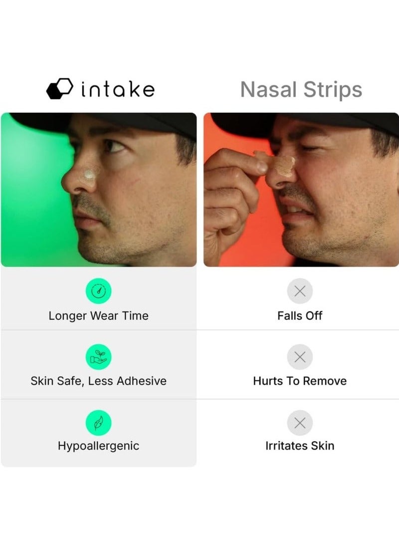 اترجسز الأنف التنفس عصا دخول كيت - زيادة كمية الأوكسجين ، والحد من الشخير ، وتحسين نوعية النوم - لا تحتوي على الأدوية أو المواد الكيميائية ، ومكافحة التعرق ، والجلد سلامة الأنف عصا ، قوس أبيض ، 15 - Image 4